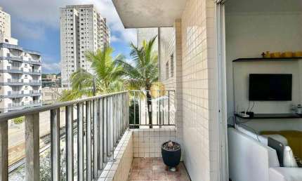 Apartamento com 2 quartos sendo 1 suíte à venda, 70 m² por R$ 340.000 - Jardim Astúrias - Guarujá/SP.