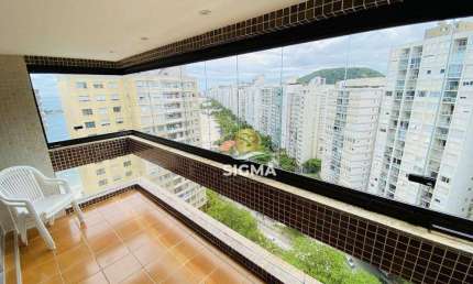 Apartamento com 3 quartos sendo 1 suíte à venda, 115 m² por R$ 680.000 - Pitangueiras - Guarujá/SP.