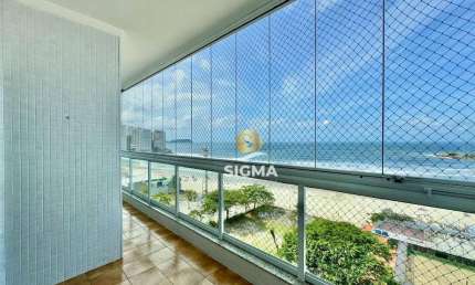 FRENTE MAR - Apartamento com 3 quartos sendo 1 suíte à venda, 155 m² por R$ 950.000 - Pitangueiras - Guarujá/SP.
