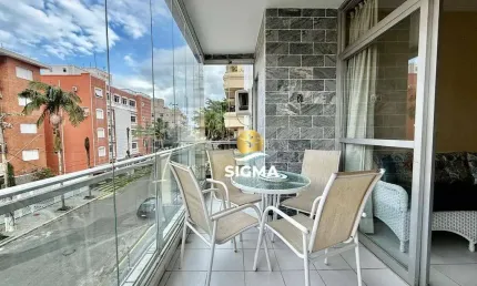 Apartamento com 3 Suítes à venda, 90 m² por R$ 500.000 - Enseada - Guarujá/SP.