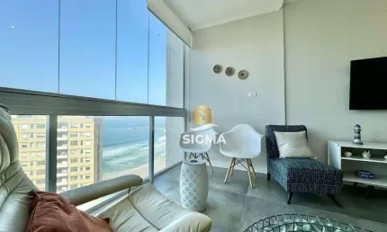 Apartamento com 2 dormitórios à venda, 98 m² por r$ 850.000,00 - pitangueiras - guarujá/sp