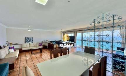 Apartamento com 4 dormitórios para alugar, 260 m² por R$ 10.500,00/mês - Pitangueiras - Guarujá/SP