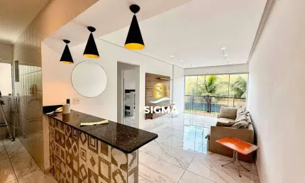 Apartamento com 2 dormitórios sendo 1 suíte à venda, 70 m² por R$ 380.000 - Enseada - Guarujá/SP.
