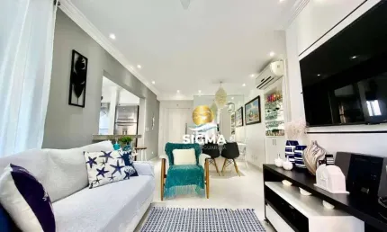 Apartamento com 3 Suítes à venda, 130 m² por R$ 950.000 - Enseada - Guarujá/SP.