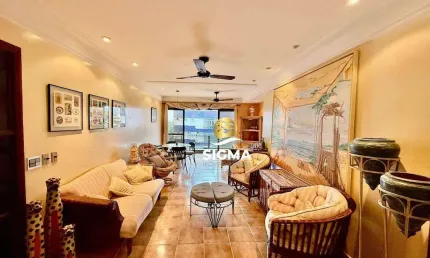 Apartamento com 4 dormitórios sendo 2 suítes à venda, 130 m² por r$ 560.000 - enseada - guarujá/sp.