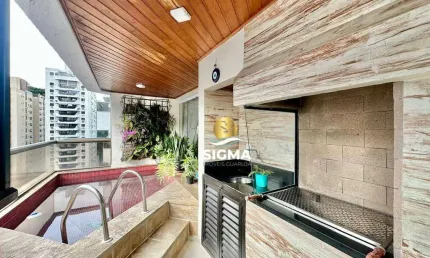 Apartamento com 3 suítes à venda, 136 m² por r$ 850.000 - pitangueiras - guarujá/sp.