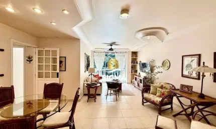 Apartamento com 3 dormitórios sendo 1 suíte à venda, 115 m² por r$ 760.000 - pitangueiras - guarujá/sp.