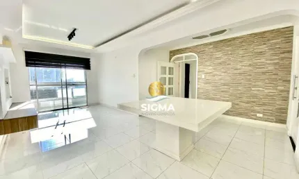 Apartamento com 2 dormitórios à venda, 95 m² por r$ 405.000,00 - jardim astúrias - guarujá/sp