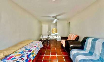 Apartamento com 2 dormitórios sendo 1 suíte  à venda, 80 m² por R$ 395.000 - Pitangueiras - Guarujá/SP