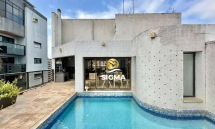 Cobertura com 3 quartos sendo 1 suíte à venda, 267 m² por R$ 1.650.000 - Pitangueiras - Guarujá/SP.