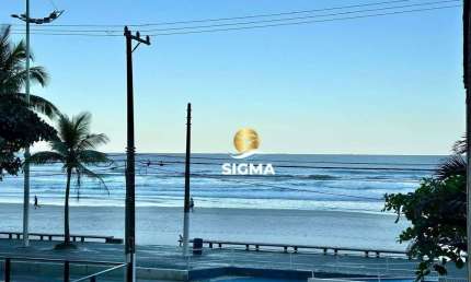 FRENTE MAR - Apartamento com 2 quartos sendo 1 suíte à venda, 110 m² por R$ 490.000 - Pitangueiras - Guarujá/SP.