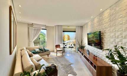 Apartamento com 3 dormitórios sendo 1 suíte  à venda, 116 m² por R$ 850.000 - Praia das Pitangueiras - Guarujá/SP.