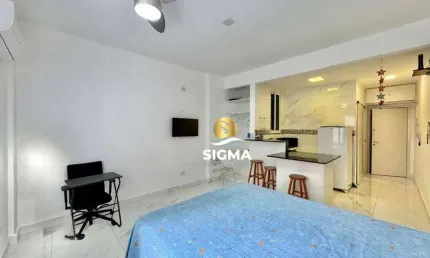 Kitnet com 2 dormitórios à venda, 62 m² por R$ 550.000,00 - Pitangueiras - Guarujá/SP