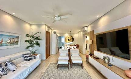 Apartamento com 3 quartos sendo 1 suíte  à venda, 115 m² por R$ 790.000 - Pitangueiras - Guarujá/SP.