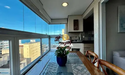 Apartamento com 3 dormitórios sendo 1 suíte à venda, 118 m² por R$ 1.300.000 - Pitangueiras - Guarujá/SP.