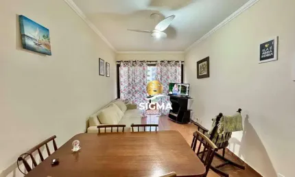 Apartamento com 1 dormitório à venda, 57 m² por R$ 400.000,00 - Tombo - Guarujá/SP