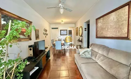 Apartamento com 2 quartos, 90 m² - venda por r$ 390.000 ou aluguel por r$ 3.000/mês - pitangueiras - guarujá/sp.