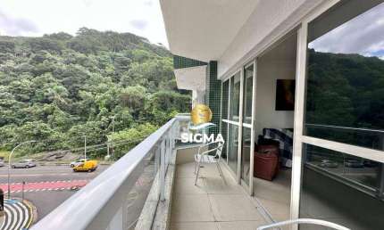 Apartamento com 3 dormitórios para alugar, 110 m² por R$ 4.000,00/mês - Pitangueiras - Guarujá/SP