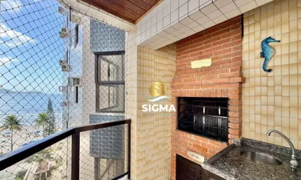 Apartamento com 4 dormitórios sendo 1 suíte  à venda, 126 m² por r$ 1.300.000 - jardim astúrias - guarujá/sp