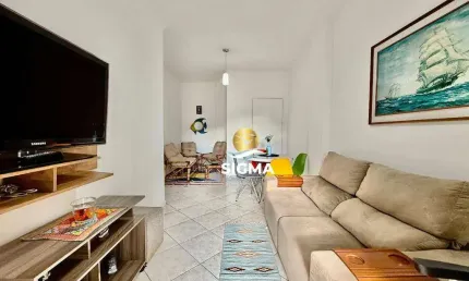 Apartamento com 2 dormitórios à venda, 80 m² por r$ 520.000,00 - jardim astúrias - guarujá/sp