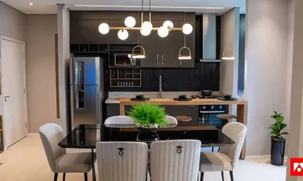 Apartamento à venda no residencial lazuli em santa bárbara d'oeste com 2 quartos (1 suíte) e 2 vagas de garagem
