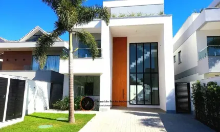 Imperdível! Casa de luxo em condomínio no Recreio dos Bandeirantes, Rio de Janeiro - 5 quartos, 4 suítes, 2 salas, 2 banheiros, 4 vagas de garagem, 391,52 m².