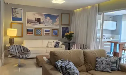 Apartamento no ike 3 suítes + home office, mobiliado, vila anaiti  imbui