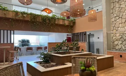 Apartamento 14 mobiliado, climatizado, vista mar, belissimo