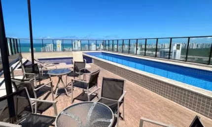 Maravilhoso apartamento de 55 m² com 2 quartos no Pina para alugar