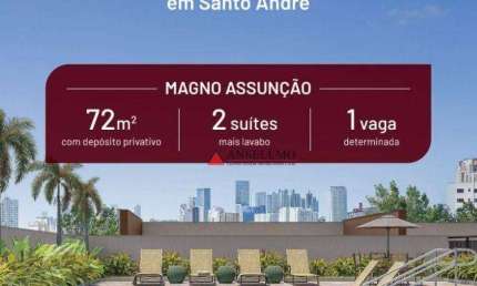 Apartamento com 2 dormitórios à venda, 72 m² por R$ 720.000,00 - Vila Assunção - Santo André/SP
