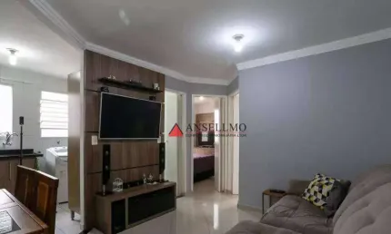 Apartamento com piscina com 2 dormitórios à venda, 56 m² por R$ 276.600 - Nova Petrópolis - São Bernardo do Campo/SP