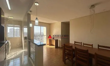 Apartamento para alugar, 71 m² por R$ 4.523,19/mês - Centro - São Bernardo do Campo/SP
