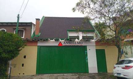 Sobrado á venda na Vila Euclides com 03 dormitórios sendo 01 suíte, e 04 vagas de garagem, uma grande salão +01 banheiro e sauna - R$1.100.000,00