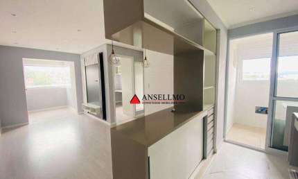 Apartamento com 2 dormitórios, 57 m² - venda por R$ 445.000,00 ou aluguel por R$ 3.230,00/mês - Vila Tibiriçá - Santo André/SP