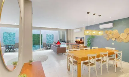 Casa de Alto Padrão com 4 dormitórios à venda, 219 m² por R$ 1.600.000 - Jardim Três Marias - Guarujá/SP
