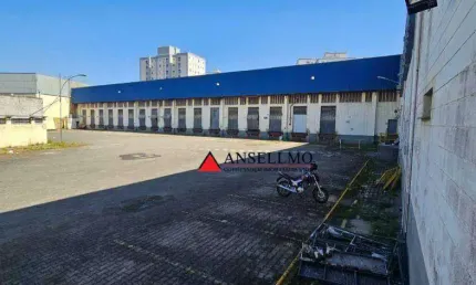 Galpão para alugar, 8000 m² por r$ 221.000,00/mês - utinga - santo andré/sp