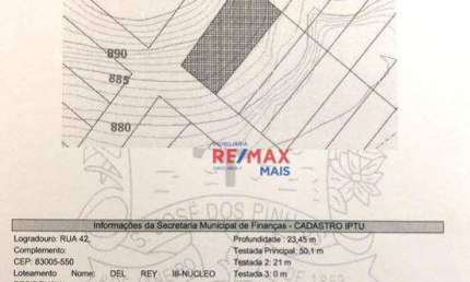 Terreno à venda, 1175 m² por R$ 249.900,00 - Del Rey - São José dos Pinhais/PR