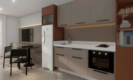 Apartamento à venda na avenida são josé, 795, cristo rei, curitiba, 31 m2 por r$ 425.000