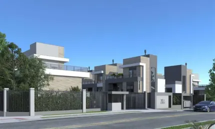 Casa em condomínio fechado com 3 quartos à venda na rua joão azolin, 765, santa felicidade, curitiba, 205 m2 por r$ 1.618.150