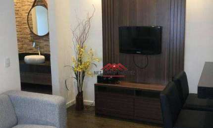 Apartamento com 1 dormitório para alugar, 40 m² por R$ 3.468,00/mês - Jardim Esplanada - São José dos Campos/SP