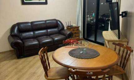Apartamento com 1 dormitório para alugar, 52 m² por R$ 3.460,00/mês - Jardim São Dimas - São José dos Campos/SP