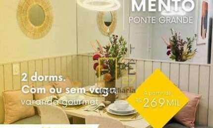 Apartamento com 2 dormitórios à venda, 38 m² por R$ 269.999,00 - Ponte Grande - Guarulhos/SP