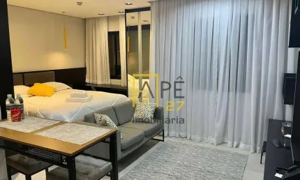 Moema - apartamento de 28m - mobiliado lindo impecavel - pronto