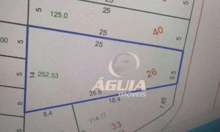 Terreno à venda, 252 m² por R$ 375.000,00 - Vila Curuçá - Santo André/SP