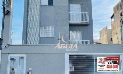 Cobertura com 3 dormitórios à venda, 44 m²+ 44 m²  por R$ 426.000 - Vila Tibiriçá - Santo André/SP