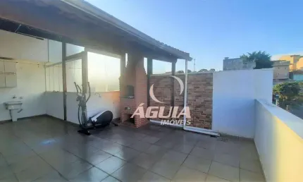 Cobertura com 02 dormitórios à venda, 49 m² + 49 m² por r$ 330.000 - vila junqueira - santo andré/sp