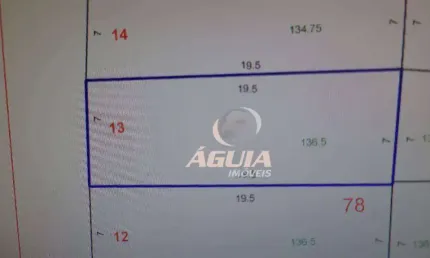Terreno à venda, 136 m² por R$ 690.000,00 - Vila Curuçá - Santo André/SP