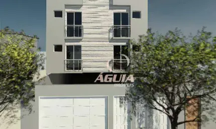 Cobertura com 2 dormitórios à venda, 48 m² + 48 m² por r$ 390.000 - vila pires - santo andré/sp