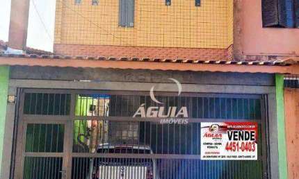 Sobrado com 3 dormitórios à venda, 139 m² por R$ 437.000,00 - Vila Tibiriçá - Santo André/SP