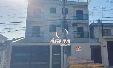 Cobertura com 2 dormitórios à venda, 50 m² por r$ 500.000,00 - jardim santo alberto - santo andré/sp